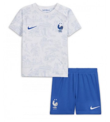 Maillot de foot France Extérieur enfant Monde 2022 Manches Courte (+ pantalon court)